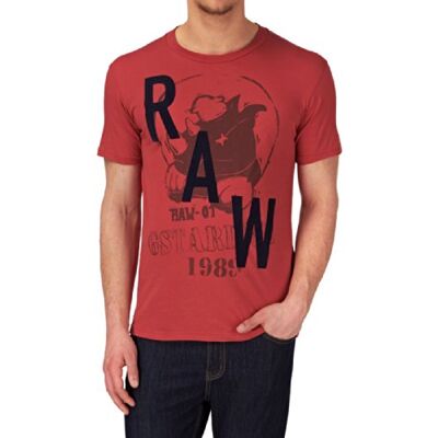 84010C-4836-29 G-STAR RAW Carter R T S/S T-shirt męski, Czerwony Rouge (olej czerwony), XS 84010C-4836-29 G-STAR RAW Carter R T S/S T-shirt męski, Czerwony Rouge (olej czerwony), XS