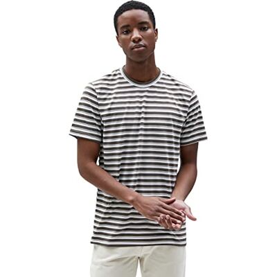 3SAM10350HK Koton Męski T-shirt Basic Short Sleeve Crew Neck, Brązowy pasek (5s1), M 3SAM10350HK Koton Męski T-shirt Basic Short Sleeve Crew Neck, Brązowy pasek (5s1), M
