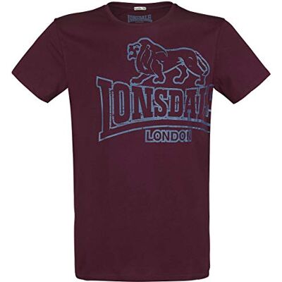 111262 Lonsdale London m?ska koszulka z d?ugim r?kawem Regular Fit czerwony Vintage Oxblood XX-L 111262 Lonsdale London m?ska koszulka z d?ugim r?kawem Regular Fit czerwony Vintage Oxblood XX-L