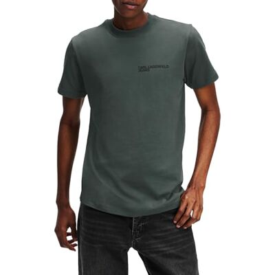 A1M17003 Karl Lagerfeld Jeans, Męskie, Slim Short Sleeve Essential Logo Tee, Slim Fit, Szary, XS A1M17003 Karl Lagerfeld Jeans, Męskie, Slim Short Sleeve Essential Logo Tee, Slim Fit, Szary, XS