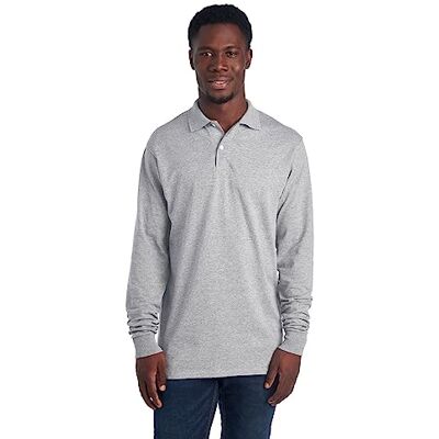 R437ML-002-XL Jerzees Męska koszulka polo z długim rękawem Spot Shield sportowa, Długi rękaw Oxford, XL R437ML-002-XL Jerzees Męska koszulka polo z długim rękawem Spot Shield sportowa, Długi rękaw Oxford, XL