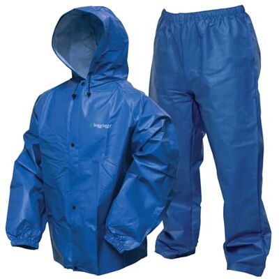 PL12140 FROGG TOGGS Męski kombinezon przeciwdeszczowy Pro Lite, wodoodporny, oddychający, niezawodna ochrona przed mokrą pogodą, NIEBIESKI, XL-XXL PL12140 FROGG TOGGS Męski kombinezon przeciwdeszczowy Pro Lite, wodoodporny, oddychający, niezawodna ochrona przed mokrą pogodą, NIEBIESKI, XL-XXL