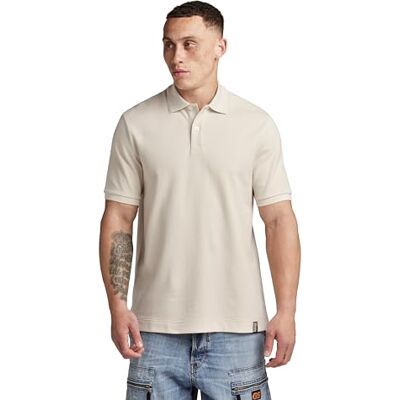 D22783 G-STAR RAW Essential koszulka polo, beżowy (Whitebait -d287-1603), M D22783 G-STAR RAW Essential koszulka polo, beżowy (Whitebait -d287-1603), M