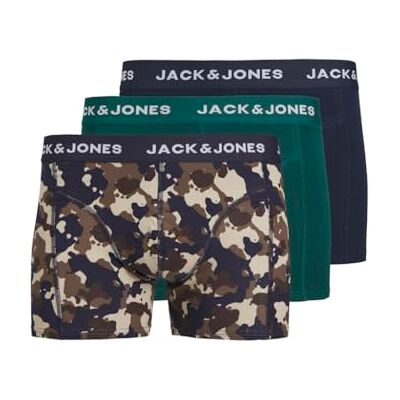 12264956 JACK&JONES PLUS Bokserki męskie (3 sztuki), Granatowy blezer/opakowanie: Navy Blazer Deep Teal, XXL Duże rozmiary 12264956 JACK&JONES PLUS Bokserki męskie (3 sztuki), Granatowy blezer/opakowanie: Navy Blazer Deep Teal, XXL Duże rozmiary