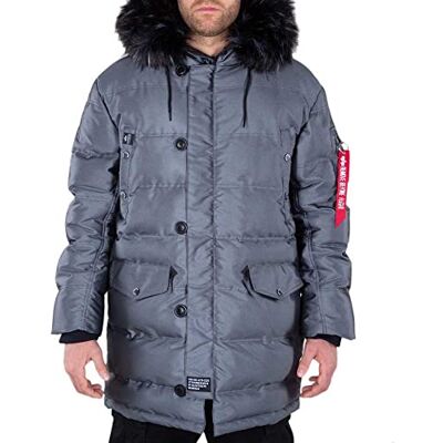 118122-05 Alpha Industries Kurtka zimowa N3B Puffer FD dla mężczyzn Titan 118122-05 Alpha Industries Kurtka zimowa N3B Puffer FD dla mężczyzn Titan