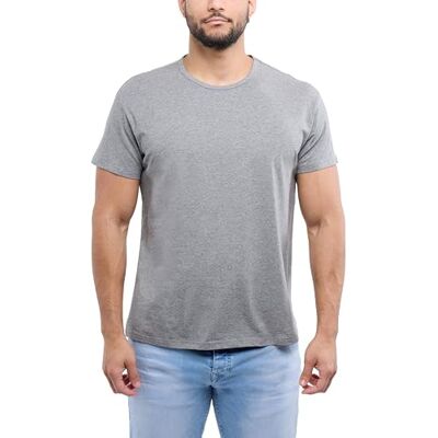 XMTS-2640-CHARCOAL-M X RAY Męska miękka elastyczna bawełniana solidna koszulka z krótkim rękawem i okrągłym dekoltem slim fit, modna koszulka na co dzień dla mężczyzn, Grafitowy, M XMTS-2640-CHARCOAL-M X RAY Męska miękka elastyczna bawełniana solidna koszulka z krótkim rękawem i okrągłym dekoltem slim fit, modna koszulka na co dzień dla mężczyzn, Grafitowy, M