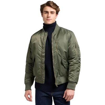 LR29 Lee Męska kurtka bomber, Moss dąb, S LR29 Lee Męska kurtka bomber, Moss dąb, S