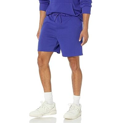 AEM20268F23_Royal Blue Amazon Essentials Męskie lekkie francuskie spodenki frotte (dostępne w dużych i wysokich), królewski niebieski, rozmiar L AEM20268F23_Royal Blue Amazon Essentials Męskie lekkie francuskie spodenki frotte (dostępne w dużych i wysokich), królewski niebieski, rozmiar L