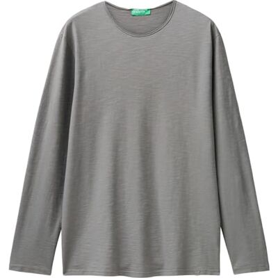 3JE1J19A9 United Colors of Benetton Koszulka M/L, Szary, XL 3JE1J19A9 United Colors of Benetton Koszulka M/L, Szary, XL