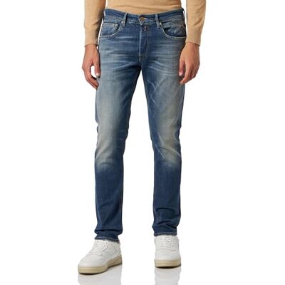 M1008P.000.619 594 Replay Męskie dżinsy slim fit Willbi oryginalna kolekcja, 009 Medium Blue, 29W / 34L M1008P.000.619 594 Replay Męskie dżinsy slim fit Willbi oryginalna kolekcja, 009 Medium Blue, 29W / 34L