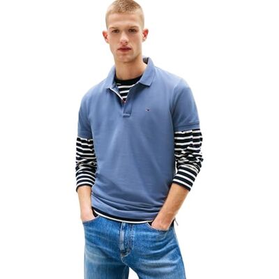 DM0DM20676PO6XS Tommy Jeans TJM Slim Placket Polo Ext Dm0dm20676 Polo męskie, Szary, XS DM0DM20676PO6XS Tommy Jeans TJM Slim Placket Polo Ext Dm0dm20676 Polo męskie, Szary, XS