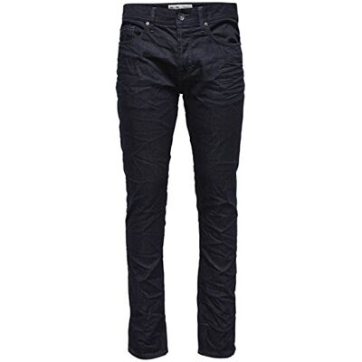 22001749-Dark Blue Denim ONLY & SONS Męskie spodnie jeansowe Straight Leg Onsweft 1749 Pa Noos, niebieski (Dark Blue Denim), 33W / 30L 22001749-Dark Blue Denim ONLY & SONS Męskie spodnie jeansowe Straight Leg Onsweft 1749 Pa Noos, niebieski (Dark Blue Denim), 33W / 30L