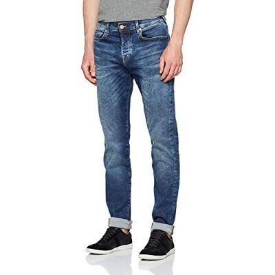M18UD66C1G-4646 True Religion Męskie dżinsy Rocco Modfit Blue Denim Slim, Niebieski (Blue Denim 4646), 28W / 34L M18UD66C1G-4646 True Religion Męskie dżinsy Rocco Modfit Blue Denim Slim, Niebieski (Blue Denim 4646), 28W / 34L