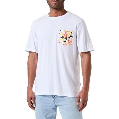 12255353 Jack & Jones JORARUBA Abstract AOP Pocket Tee SS CN, Bright White, XS 12255353 Jack & Jones JORARUBA Abstract AOP Pocket Tee SS CN, Bright White, XS