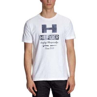 887801848 / CHAMPIONSHIP A TEE SS RF Tommy Hilfiger Koszula męska , biały (Classic White), 50 887801848 / CHAMPIONSHIP A TEE SS RF Tommy Hilfiger Koszula męska , biały (Classic White), 50