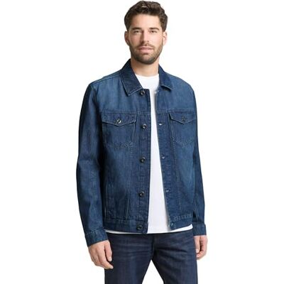 1049265 TOM TAILOR Męska kurtka dżinsowa, 10153 Dark Stone Bright Blue Denim, S 1049265 TOM TAILOR Męska kurtka dżinsowa, 10153 Dark Stone Bright Blue Denim, S