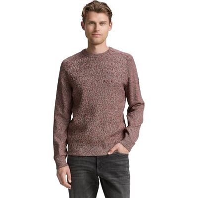 1048031 TOM TAILOR Sweter męski, 38685 Red Green Multicolor, 3XL 1048031 TOM TAILOR Sweter męski, 38685 Red Green Multicolor, 3XL