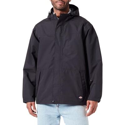 DK0A4YWZBLK1 Dickies Męska wodoodporna kurtka przeciwdeszczowa, Czarny, S DK0A4YWZBLK1 Dickies Męska wodoodporna kurtka przeciwdeszczowa, Czarny, S