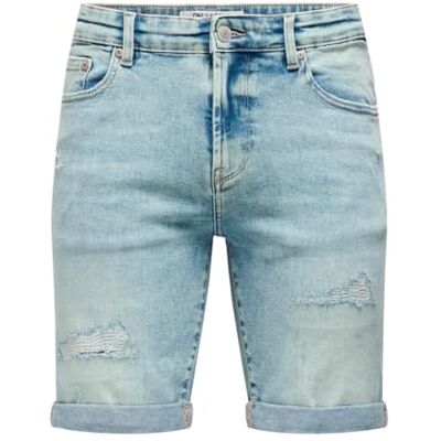 22030028 ONSPLY SBD R0028 AZG DNM szorty NOOS, Special Blue Grey Denim/Szczegóły: repair, XL 22030028 ONSPLY SBD R0028 AZG DNM szorty NOOS, Special Blue Grey Denim/Szczegóły: repair, XL