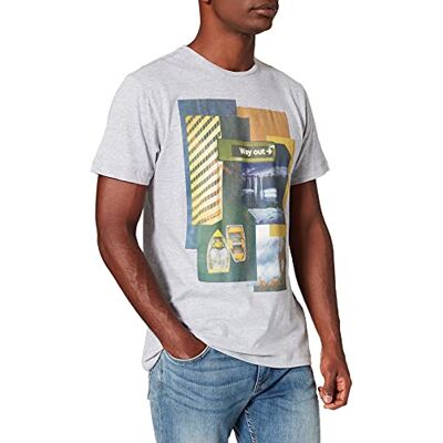 20712784 Blend Męski T-shirt, 200274/Stone Mix, L 20712784 Blend Męski T-shirt, 200274/Stone Mix, L