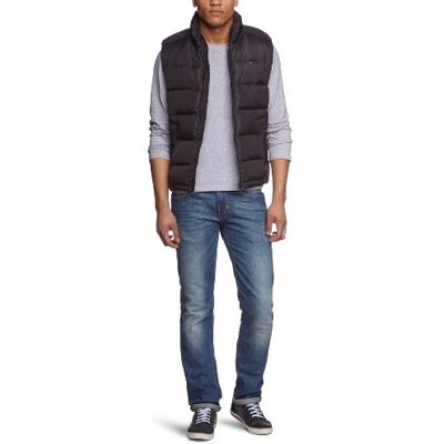 HUDSON VEST / 857819980 Tommy Hilfiger Kamizelka męska Hudson VEST/857819980, Czarny (083 Flag Black), 54 HUDSON VEST / 857819980 Tommy Hilfiger Kamizelka męska Hudson VEST/857819980, Czarny (083 Flag Black), 54