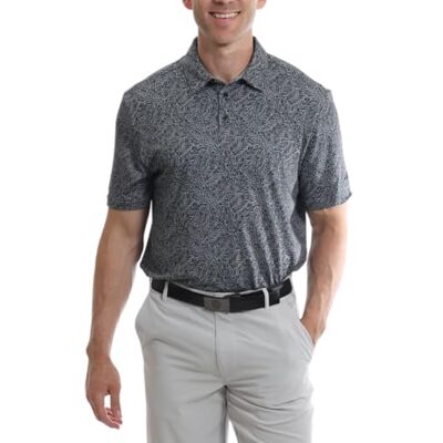 UPTS2386_GRY_XL Under Par Koszulka polo Mężczyźni Printed Golf Pro Quality Polo Shirt (1 w zestawie), 2386 Szary, XL UPTS2386_GRY_XL Under Par Koszulka polo Mężczyźni Printed Golf Pro Quality Polo Shirt (1 w zestawie), 2386 Szary, XL