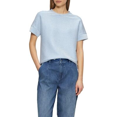 2164113.55G4.44 s.Oliver Casual-Tshirt z paskami strukturalnymi w luźny krój, królewski błękit, 44 2164113.55G4.44 s.Oliver Casual-Tshirt z paskami strukturalnymi w luźny krój, królewski błękit, 44