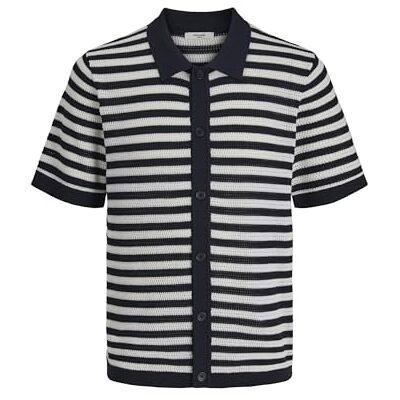 12278492-4769395 JACK & JONES Jprblajones Knit Polo Ss męska koszulka polo, Night Sky, L 12278492-4769395 JACK & JONES Jprblajones Knit Polo Ss męska koszulka polo, Night Sky, L