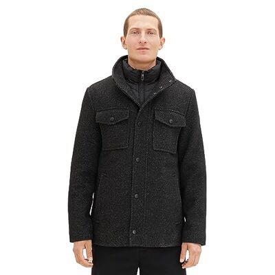 1037345 TOM TAILOR Kurtka męska, 32521 struktura wełny śnieżnej, XXL 1037345 TOM TAILOR Kurtka męska, 32521 struktura wełny śnieżnej, XXL
