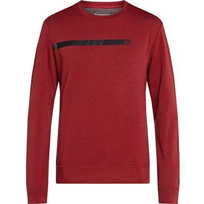 294866 ENERGETICS Męska bluza czerwony Red Dark/Melange l 294866 ENERGETICS Męska bluza czerwony Red Dark/Melange l