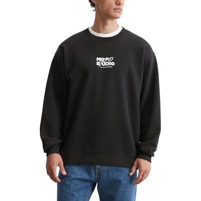 5000000128 Marc OPolo Denim męska bluza z bawełny organicznej z nadrukiem na plecach, Black_multi_01, M 5000000128 Marc OPolo Denim męska bluza z bawełny organicznej z nadrukiem na plecach, Black_multi_01, M