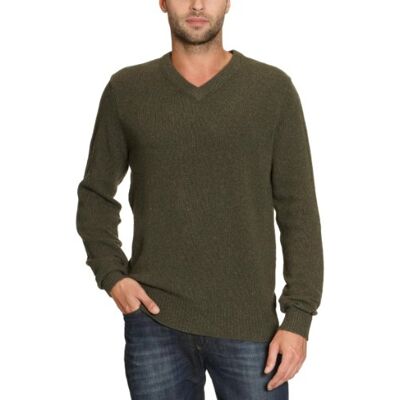 Tommy Hilfiger Męski sweter 857803338 / Donegal V-NK CF, zielony (Glasgow Green), 56 Tommy Hilfiger Męski sweter 857803338 / Donegal V-NK CF, zielony (Glasgow Green), 56