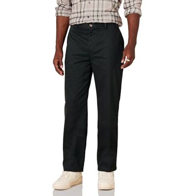 F16AE60000 Amazon Essentials Classic-Fit Wrinkle-Resistant Flat-Ffront Chino Pant majtki, kolor True Black, 40 W x 32 l F16AE60000 Amazon Essentials Classic-Fit Wrinkle-Resistant Flat-Ffront Chino Pant majtki, kolor True Black, 40 W x 32 l