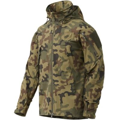 Helikon-Tex TROOPER Kurtka przeciwdeszczowa z kapturem MK2, Pl Woodland, L Helikon-Tex TROOPER Kurtka przeciwdeszczowa z kapturem MK2, Pl Woodland, L
