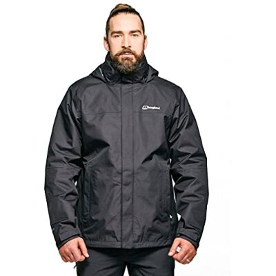 A000988 Berghaus Męska wodoodporna kurtka Rg Alpha 3 w 1 ze zdejmowanym polarem, dodatkowy komfort, lekka kurtka wodoodporna z polarem (1 szt.) A000988 Berghaus Męska wodoodporna kurtka Rg Alpha 3 w 1 ze zdejmowanym polarem, dodatkowy komfort, lekka kurtka wodoodporna z polarem (1 szt.)