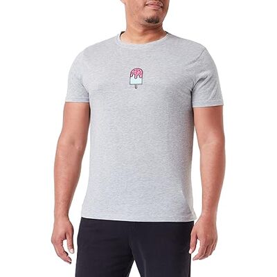 BDTSGI-100480-S Bona Basics, Cyfrowy nadruk, męski T-shirt basic,%70% bawełna%30 poliester, szary, casualowy, męskie topy, rozmiar: S, szary, S BDTSGI-100480-S Bona Basics, Cyfrowy nadruk, męski T-shirt basic,%70% bawełna%30 poliester, szary, casualowy, męskie topy, rozmiar: S, szary, S