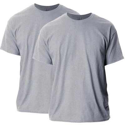 G2000P2-095-2XL-095-2XL Gildan Bawełniany T-shirt męski (2 sztuki), Sportowy szary, XXL G2000P2-095-2XL-095-2XL Gildan Bawełniany T-shirt męski (2 sztuki), Sportowy szary, XXL