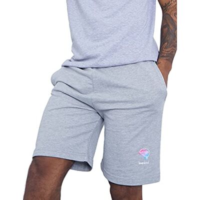 5056242879190 Sleepdown Męskie szorty Love Island Lips oficjalnie licencjonowane seriale telewizyjne (L, Grey Marl), szary, L 5056242879190 Sleepdown Męskie szorty Love Island Lips oficjalnie licencjonowane seriale telewizyjne (L, Grey Marl), szary, L