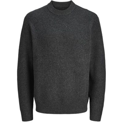 12283437-4864933 JACK & JONES Joryork Ollie Knit Crew Neck, ciemnoszary melanż, S 12283437-4864933 JACK & JONES Joryork Ollie Knit Crew Neck, ciemnoszary melanż, S