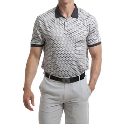 UPTS2394_GRY_2XL Under Par Koszulka polo Mężczyźni Printed Golf Pro Quality Polo Shirt (1 w zestawie), 2394 Szary, XXL UPTS2394_GRY_2XL Under Par Koszulka polo Mężczyźni Printed Golf Pro Quality Polo Shirt (1 w zestawie), 2394 Szary, XXL
