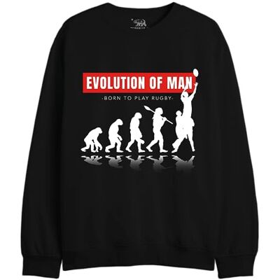 UXREPCZSW043 Republic Of California "Evolution of Man" Bluza męska, czarna, rozmiar XS, czarny, XS UXREPCZSW043 Republic Of California "Evolution of Man" Bluza męska, czarna, rozmiar XS, czarny, XS