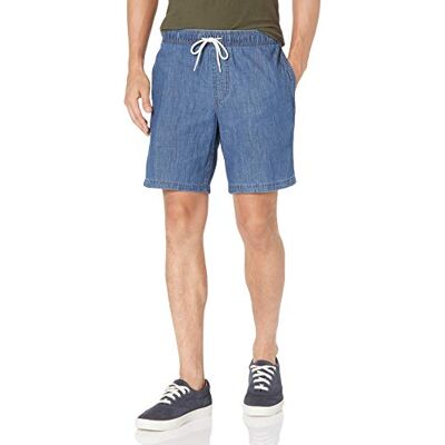 F16AE60003-WashB-X-Small Amazon Essentials Męskie spodenki do chodzenia ze sznurkiem (dostępne w dużych rozmiarach), M Wash Chambray, XS F16AE60003-WashB-X-Small Amazon Essentials Męskie spodenki do chodzenia ze sznurkiem (dostępne w dużych rozmiarach), M Wash Chambray, XS