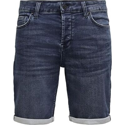 22018582 ONLY & SONS Męskie szorty jeansowe, Blue Denim, M 22018582 ONLY & SONS Męskie szorty jeansowe, Blue Denim, M
