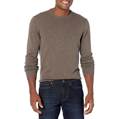 MAE35002FL18-bro-2XL Amazon Essentials Men's Sweter z okrągłym dekoltem (dostępny w wersjach Big i Tall), Brudny wrzosowy, XXL MAE35002FL18-bro-2XL Amazon Essentials Men's Sweter z okrągłym dekoltem (dostępny w wersjach Big i Tall), Brudny wrzosowy, XXL