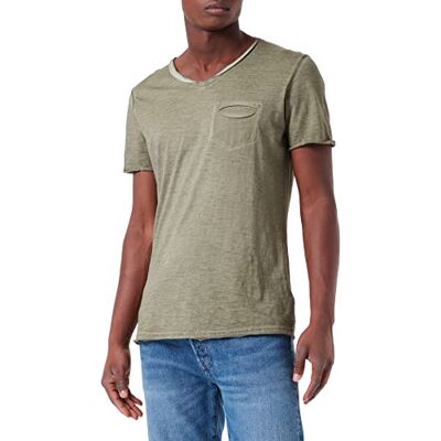SODA NEW V-NECK KEY LARGO Męski T-shirt MT SODA, zielony, L SODA NEW V-NECK KEY LARGO Męski T-shirt MT SODA, zielony, L