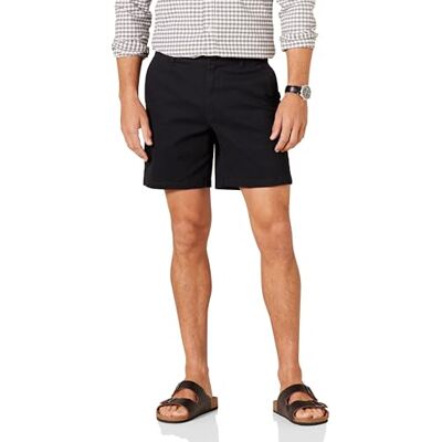 AEMN20277S24_Black Amazon Essentials Męskie szorty slim fit, 18 cm, rozciągliwe chinosy, czarne, 30 AEMN20277S24_Black Amazon Essentials Męskie szorty slim fit, 18 cm, rozciągliwe chinosy, czarne, 30