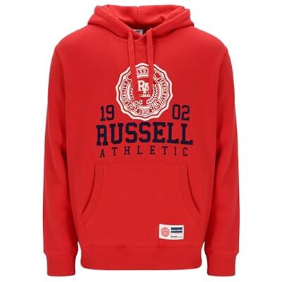 Russell Athletic Bluza z kapturem Męska ATH 1902 Czerwony Russell Athletic Bluza z kapturem Męska ATH 1902 Czerwony