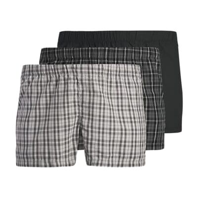 12282286-4819462 JACK & JONES Jacmilano Woven bokserki męskie, 3 sztuki, czarny, 5XL 12282286-4819462 JACK & JONES Jacmilano Woven bokserki męskie, 3 sztuki, czarny, 5XL