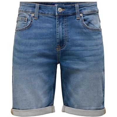22030024-4528649 ONLY & SONS Onsply Jog MBD 0024 Ana DNM szorty Noos, niebieski (medium blue denim), XS 22030024-4528649 ONLY & SONS Onsply Jog MBD 0024 Ana DNM szorty Noos, niebieski (medium blue denim), XS