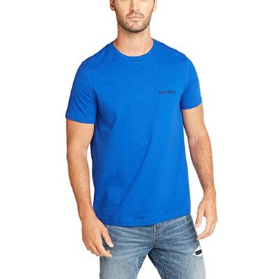 V82870-40P-XL Nautica Męska koszulka z krótkim rękawem z jednolitym okrągłym dekoltem V82870-40P-XL Nautica Męska koszulka z krótkim rękawem z jednolitym okrągłym dekoltem